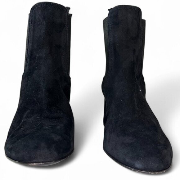 AGL Women's Lisette Almond Toe Mid Heel Stretch Booties EU 38.5 Black - Picture 15 of 16